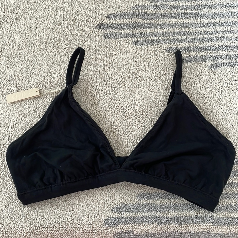 SKIMS TRIANGLE COTTON BRALETTE
